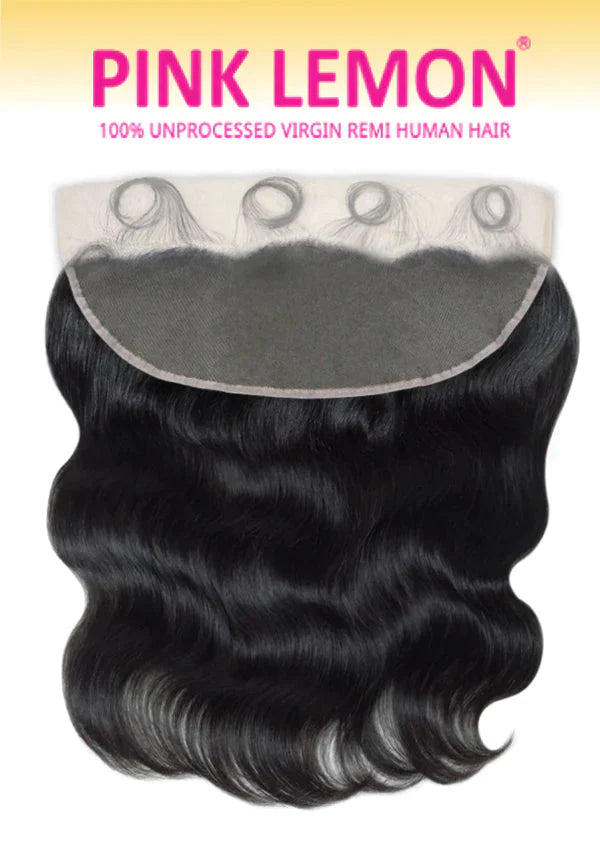 PINK LEMON - 13A 13X4 HD LACE FRONTAL BODY WAVE (HUMAN HAIR) Find Your New Look Today!