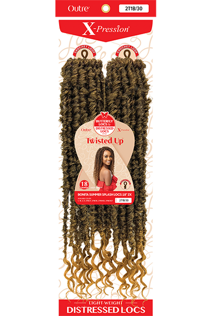 OUTRE X-PRESSION - TWISTED UP - BONITA SUMMER SPLASH LOCS 18" - 2X