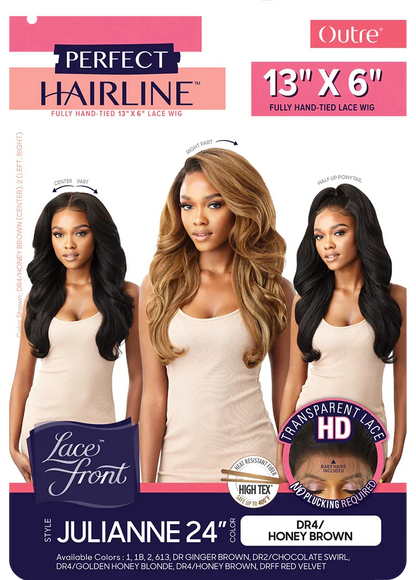 OUTRE PERFECT HAIRLINE FULLY HAND TIED 13x6" LACE WIG - JULIANNE - 24"