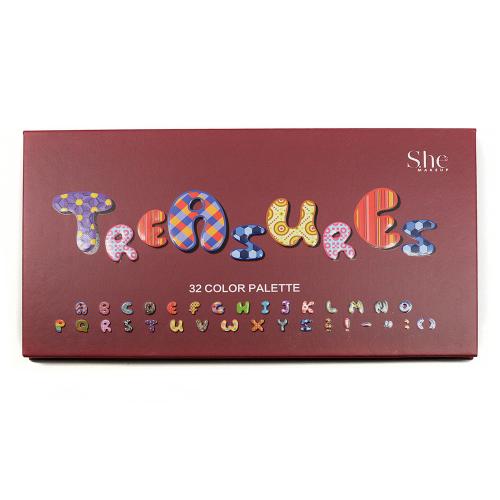 S.he Makeup Treasure Eyeshadow Palette 32 Colors Find Your New Look Today!