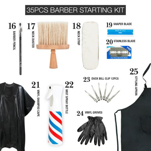 STUDIO LIMITED Barber Starting Kit 35pcs Find Your New Look Today!