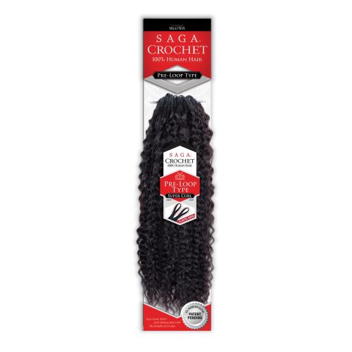 Saga Human Hair Crochet Braids Pre Loop Type Super Curl Find Your New Look Today!