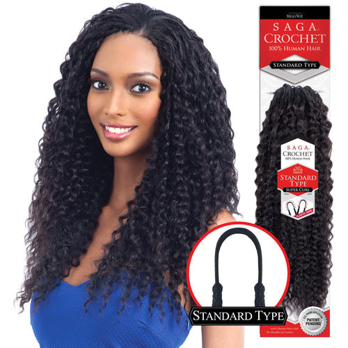 Saga Human Hair Crochet Braids Standard Type Super Curl Find Your New Look Today!