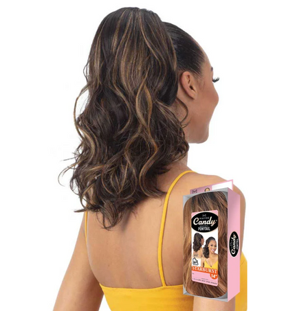 MAYDE BEAUTY CANDY DRAWSTRING PONYTAIL - STARBURST 14"
