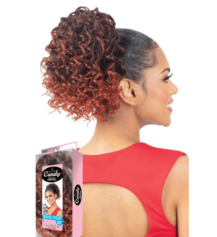 MAYDE BEAUTY CANDY DRAWSTRING PONYTAIL - RING POP 10"
