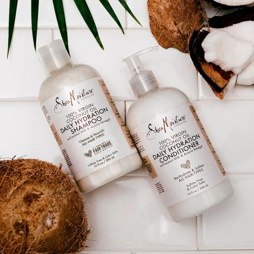 Shea Moisture 100% Virgin Coconut Oil Daily Hydration Shampoo 13oz Find Your New Look Today!