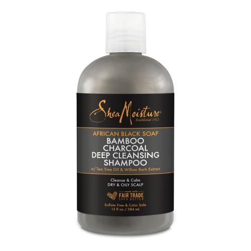 Shea Moisture African Black Soap Bamboo Charcoal Deep Cleansing Shampoo 13oz Find Your New Look Today!