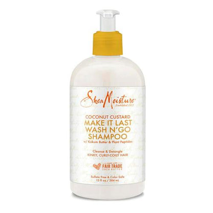 Shea Moisture Coconut Custard Make It Last Wash N'Go Shampoo 13oz Find Your New Look Today!