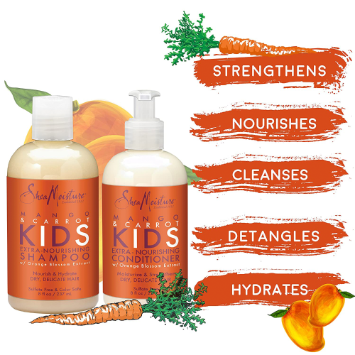 Shea Moisture Mango n Carrot Kids Extra Nourishing Shampoo 8oz Find Your New Look Today!