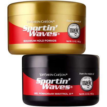 SoftSheen-Carson Sportin' Waves Gel Pomade with Wavitrol III, 3.5 oz Find Your New Look Today!
