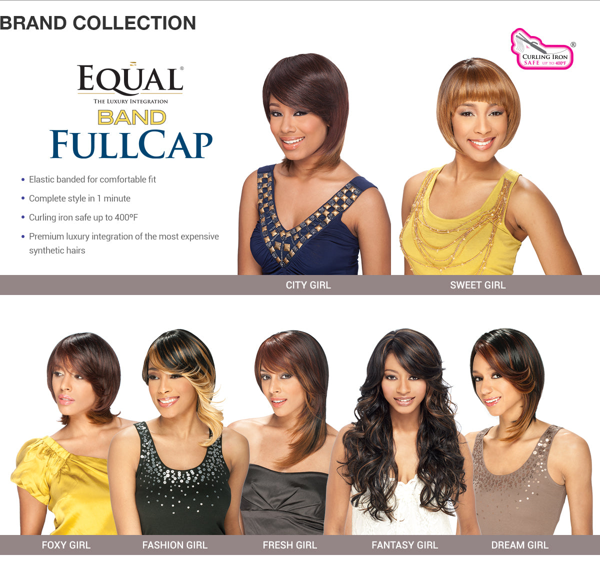 Synthetic Full Cap Band FreeTress Equal Dream Girl Find Your New Look Today!