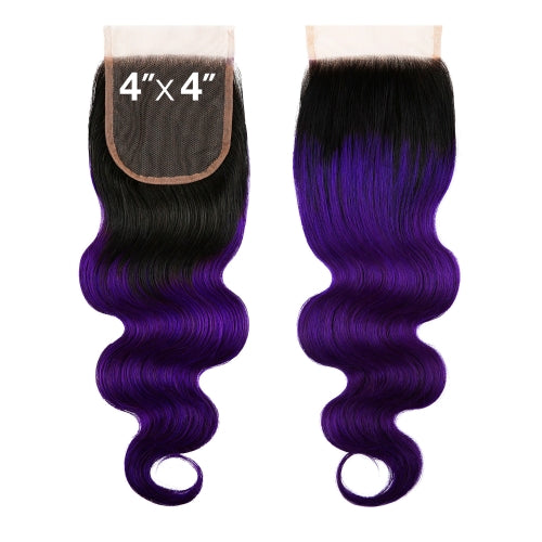 Uniq Hair 100% Virgin Human Hair Brazilian Bundle Hair Weave 4X4 Closure 7A Body #OTPURPLE Find Your New Look Today!