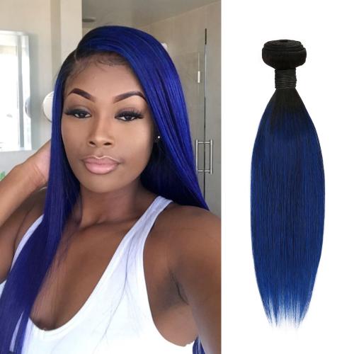 Uniq Hair 100% Virgin Human Hair Brazilian Bundle Hair Weave 7A Straight #OTBLUE Find Your New Look Today!