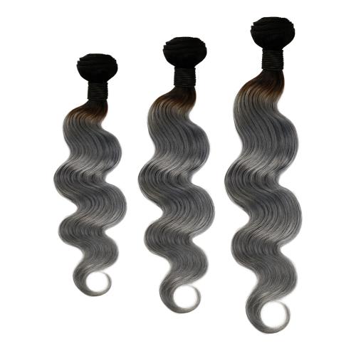 Uniq Hair 100% Virgin Human Hair Brazilian Bundle Hair Weave 9A Body #OTGRAY 3Pcs Find Your New Look Today!