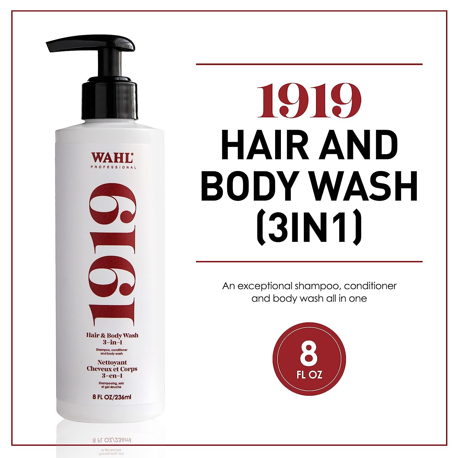 Wahl 1919 3-In-1 Hair & Body Wash Find Your New Look Today!