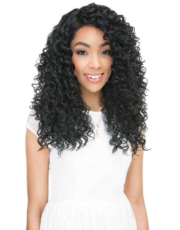 Janet Collection Brazilian Scent Human Hair Blend Lace Front Wig RAIN - Hollywood Beauty STL