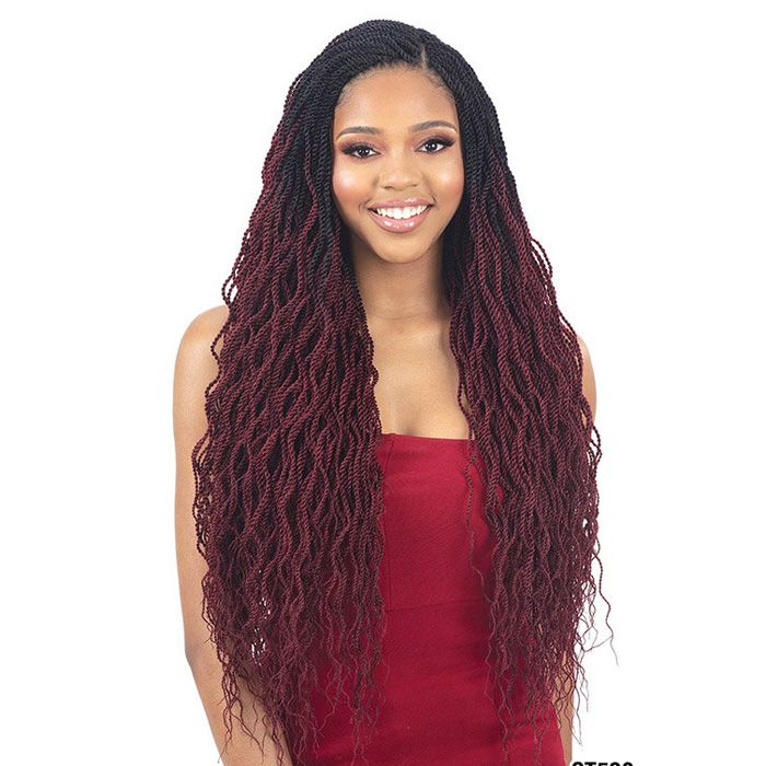 ModelModel 3X Wavy Feathered Twist Braid 24 - Hollywood Beauty STL