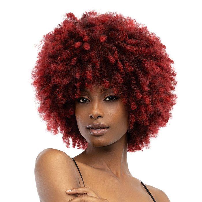 Janet Collection Natural PREMIUM Synthetic Afro Wig- Kane - Hollywood Beauty STL