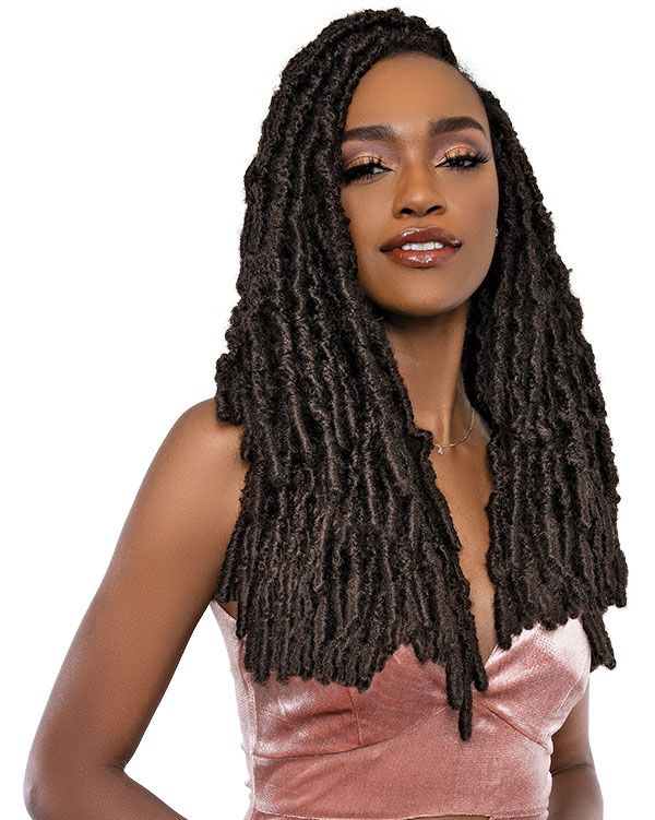 Janet Collection Nalatress Synthetic Hair Crochet Braid POETRY LOCS 18" - Hollywood Beauty STL